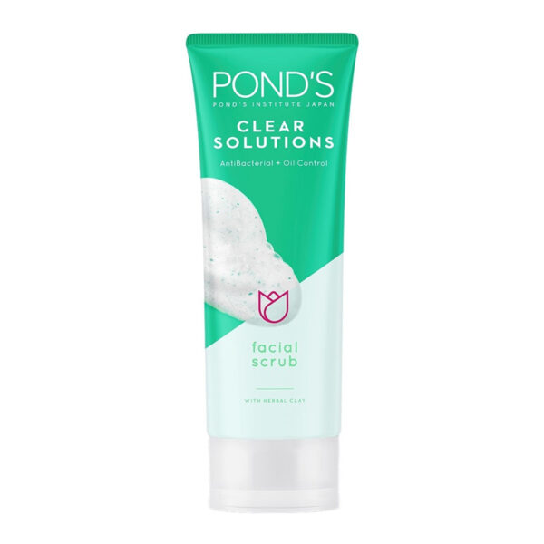 اسکراب ضد جوش صورت پوندز مدل Ponds Clear Solutions حجم 100 میلی لیتر