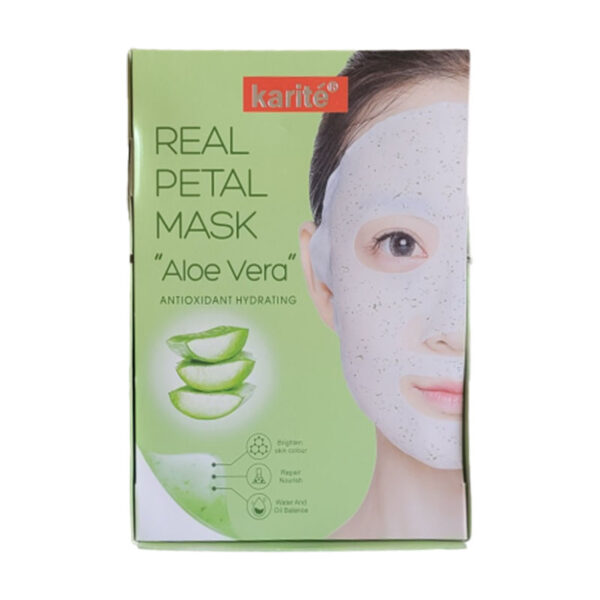 ماسک صورت کاریته سری REAL PETAL مدل aloe vera