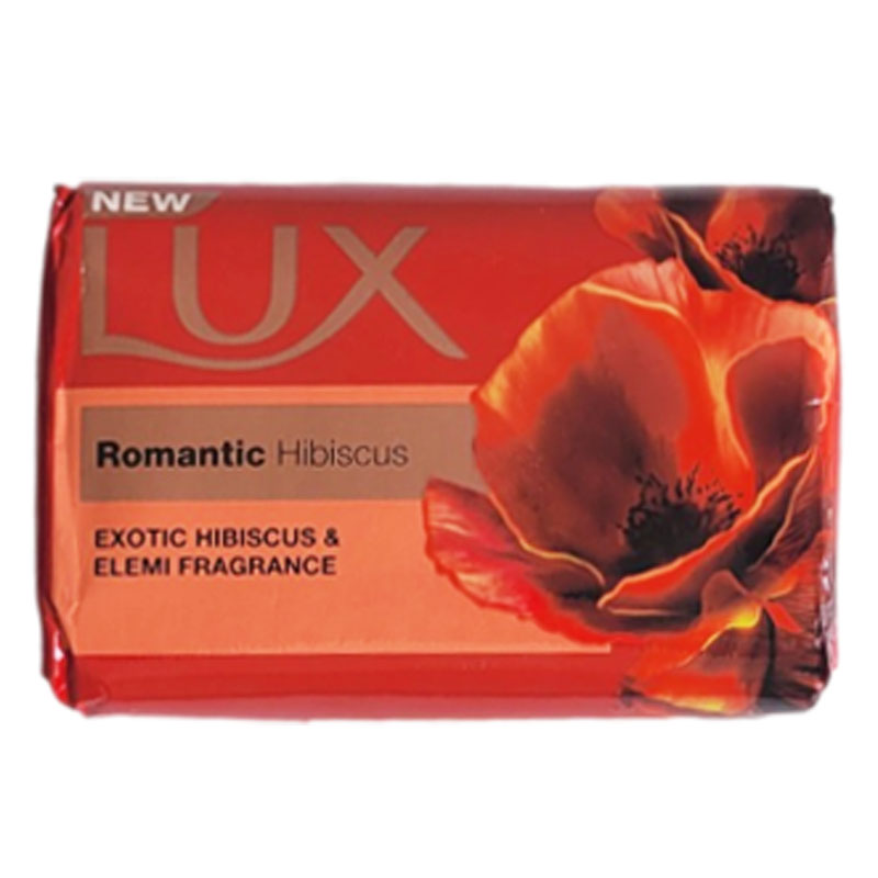 صابون لوکس قرمز مدل romantic hibiscus وزن 170 گرم