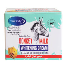 کرم روشن کننده صورت شیرالاغ مکس لیدی مدل donkey milk حجم 75 میل