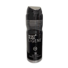 اسپری روونا مدل mint black ligene رایحه مون بلان لجند حجم 200 میل