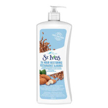 لوسیون بدن بادام و دانه کتان سینت ایوز St Ives 24 hours Restoring حجم 621 میلی لیتر