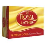 صابون رویال لذر پرمیوم طلایی بسته 6 عددی 125 گرم