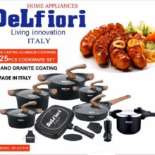 سرویس قابلمه نانو گرانیتی 25 پارچه DeLfiori مدل DF-CS1170